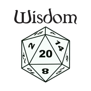 Wisdom Stat D20 T-Shirt