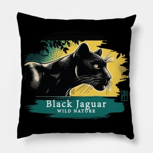 Black Jaguar - WILD NATURE - JAGUAR -11 Pillow