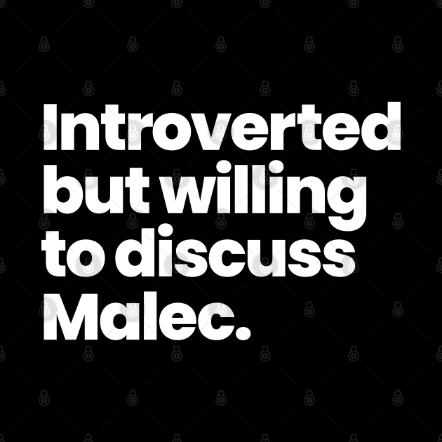 Introverted but willing to discuss Malec - Shadowhunters by viking_elf