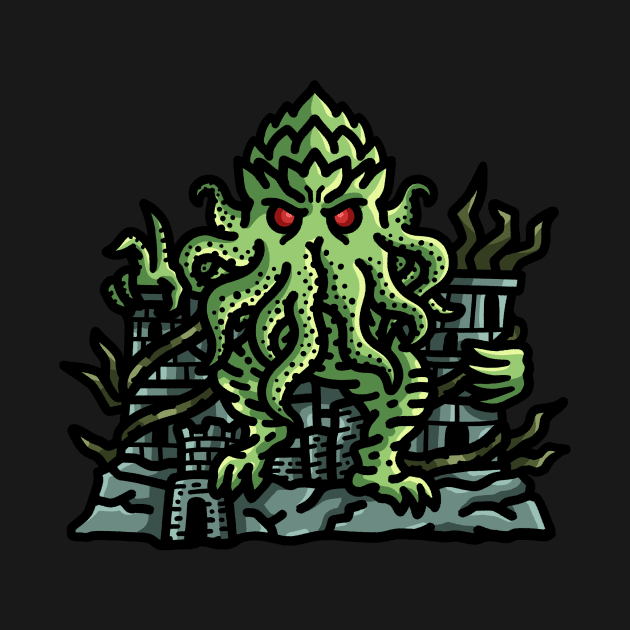 Ruler of the Abyss: Cthulhu on the Throne by Holymayo Tee