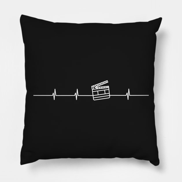 Filmmaker's Heartbeat Pillow by michaelhuante