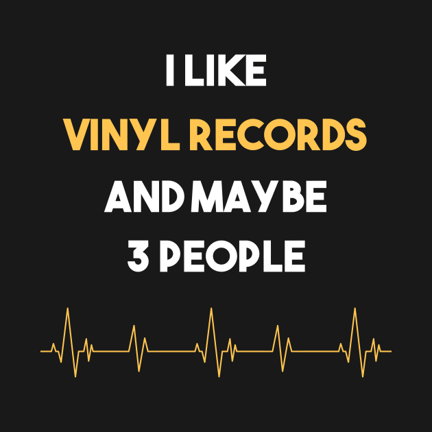 I Like 3 People And Vinyl records by Hanh Tay