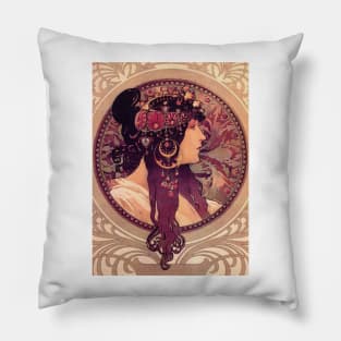 Alphonse Mucha 00 Pillow