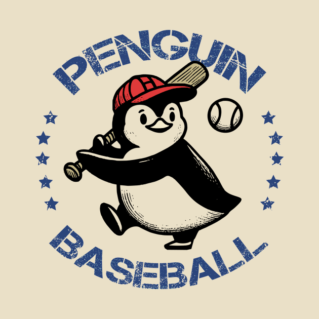 Penguin Baseball by poppoplover