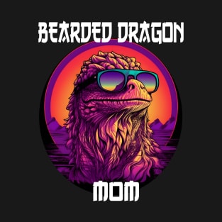 Beaded Dragon Mom Synthwave T-Shirt