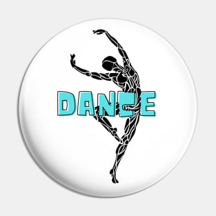 Dance Sport Dancer Silhouette Artwork Pin