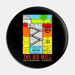 The Big Well - Color Postcard Pin