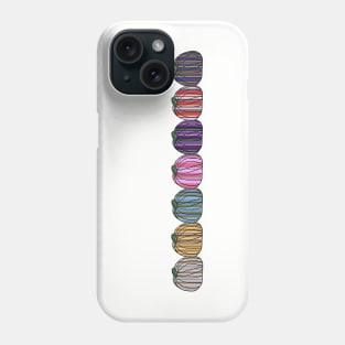 Colored Stripes Pumpkin Row Phone Case