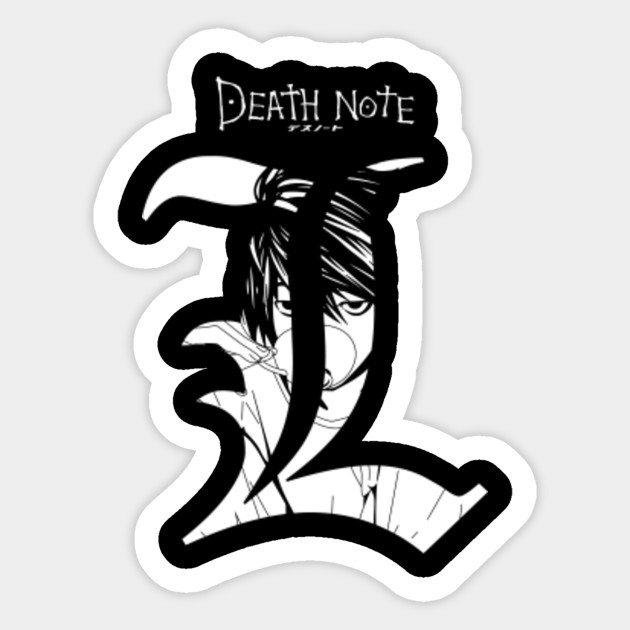 L Lawliet Death Note L Sticker Teepublic Au