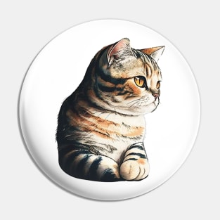 Beautiful American Short Hair Cat Pin