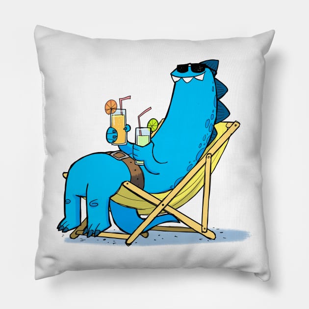 Flat out like a lizardman drinking Pillow by Slack Wyrm