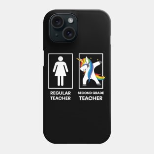 Second Grade Teacher Gift Funny Unicorn Dabbing Dab Dance Phone Case