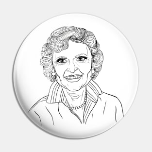 Betty White Pin