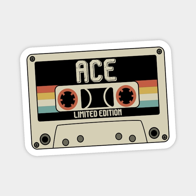 Ace - Limited Edition - Vintage Style Magnet by Debbie Art