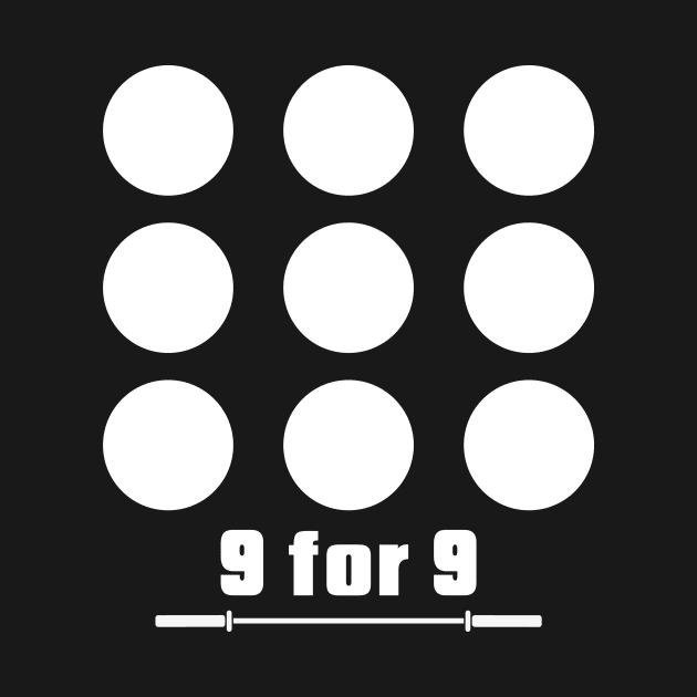 9 for 9 Lifting T-Shirts (Weightlifting-Powerlifting) by PowerliftingT