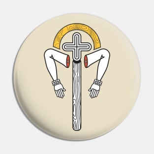 Crossed Arms Pin