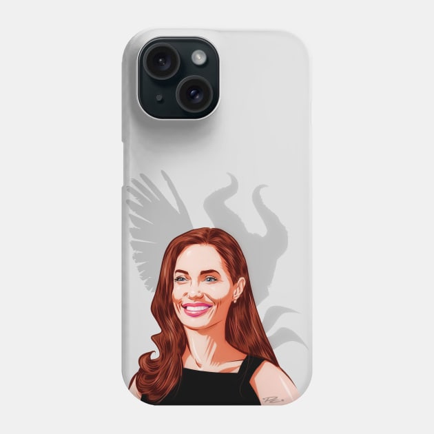 Angelina Jolie Phone Case by PLAYDIGITAL2020