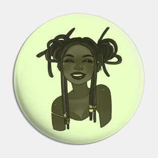 Green Girl Pin