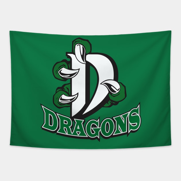 Dragons Sports Logo Tapestry by DavesTees