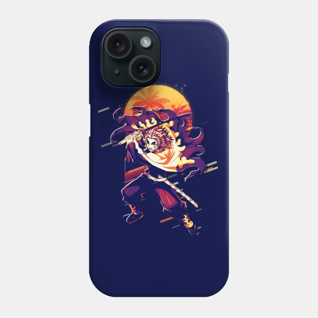 Kyojuro Rengoku Kimetsu no yaiba Phone Case by SiksisArt