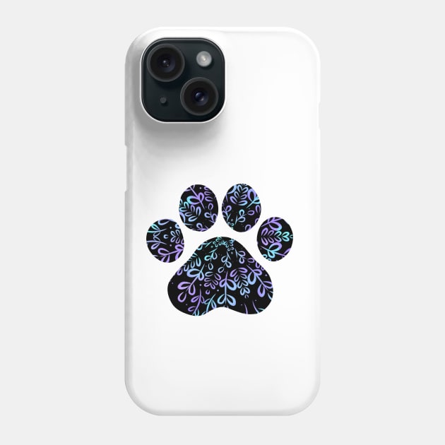 Cat Lover - Purple and Blue Phone Case by Drawingbreaks