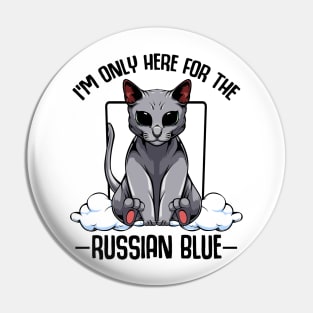 Russian Blue Cat Pin