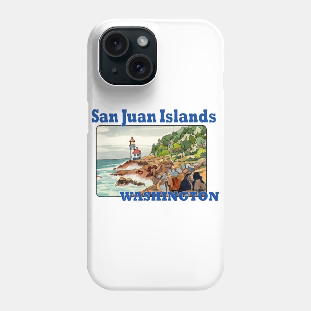 San Juan Islands, Washington Phone Case by MMcBuck