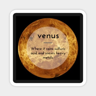 Venus Science Trivia Magnet