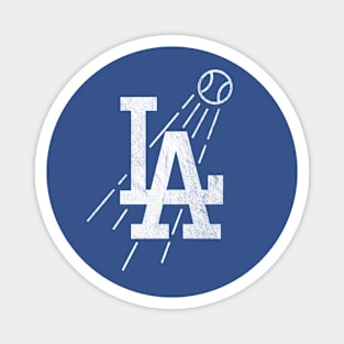 Los angeles dodgers Skull Magnet for Sale by ednagarner