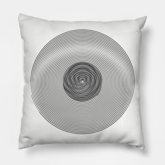 Vinyl Record DJ! Pillow by ddtk