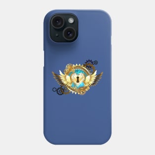 Closed Heart ( Steampunk Gold Heart ) Phone Case