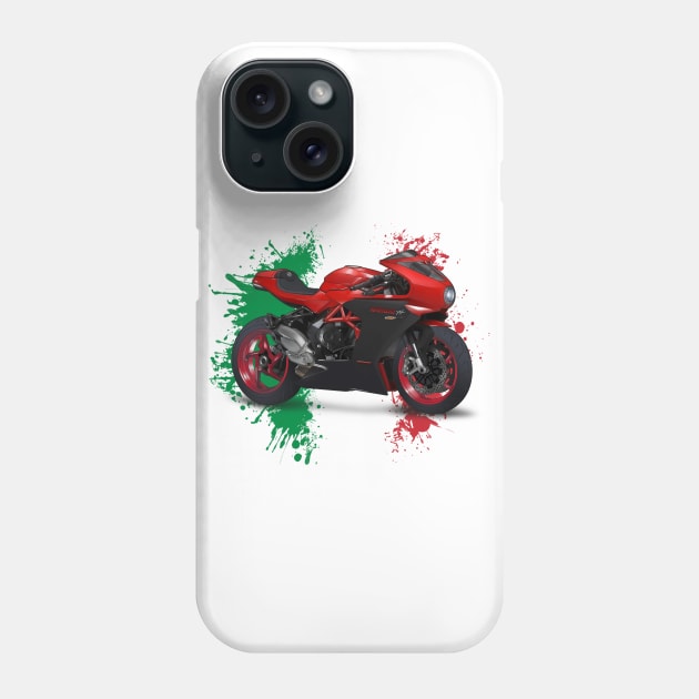 MV Agusta Design Phone Case by AlweeCeed