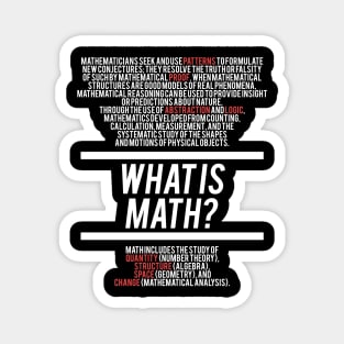 Math Defined - Math Teacher Magnet