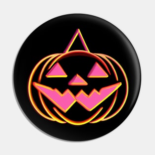 Jack O Lantern Pink Pumpkin Halloween Spooky Pin