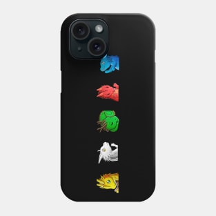 5 Kawaii Dragon Emotes Phone Case