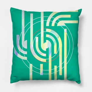 Geometric art abstract unique Pillow