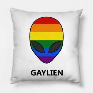 Gaylien Rainbow LGBT Pride Pillow