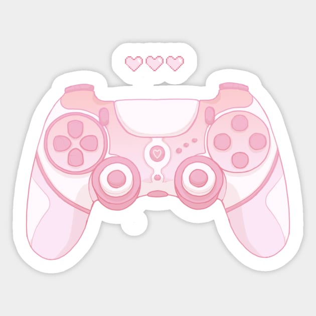 Gamer Girl Online Gaming Controller' Sticker