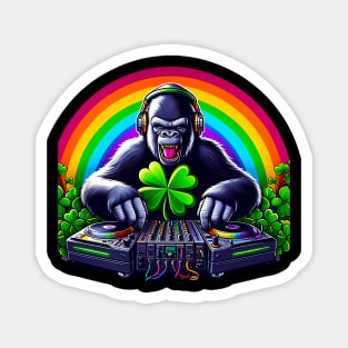 Sasquatch Dj St Patricks Day Bigfoot Paddys Funny Irish Magnet