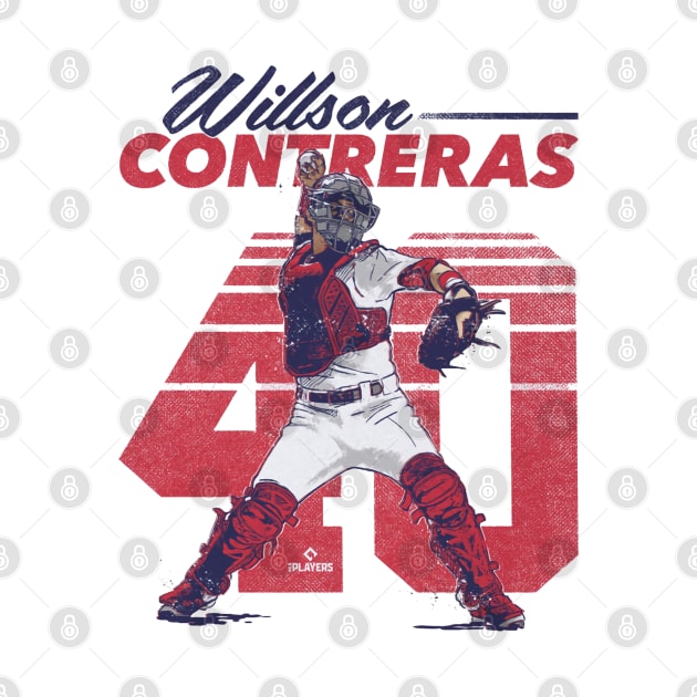 Willson Contreras St. Louis Retro by Jesse Gorrell