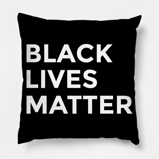 Black Lives Matter Tshirt Pillow by ahmadzakiramadhan