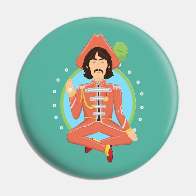 George Harrison The Beatles Pin by YipeeKaiYay