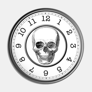 Skull Clock Pin