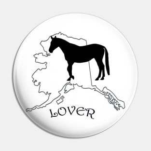 Alaska Horse Lover Gifts Pin