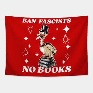 Ban fascists no books Tapestry