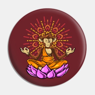 Yoga Monkey Pin