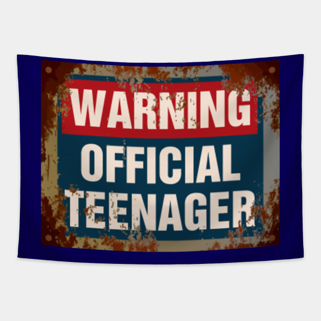 Official Teenager 13th Birthday Gift Cool 13 Years Old Boy Best Official Teenager Gift For 13th Birthday Tees Official Teenager Tapestry Teepublic