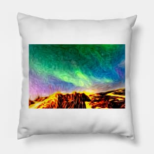 Land Of Fire And Ice Pillow