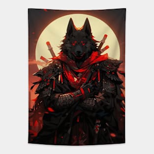 Wolf Samurai Tapestry