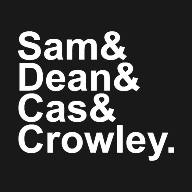 Sam & Dean & Cas & Crowley. by bnodzak